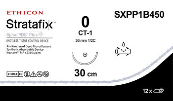 Stratafix Spiral PDS Plus 0, SXPP1B450,  CT-1 30 cm purple