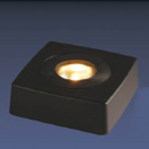 SP90 cuadrado de plástico, Negro 9x9x3 cm