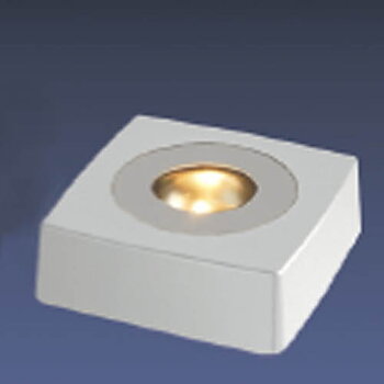 SP90 cuadrado de plástico, blanco 9x9x3 cm