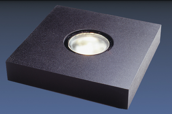 SW150 madera cuadrada, negro 15x15x3 cm