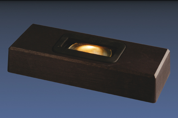 RecW180 madera rectangular, negro 18x7x3cm