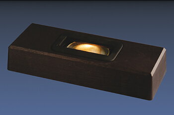 RecW180 madera rectangular, negro 18x7x3cm