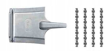 Set of sleeper end pieces