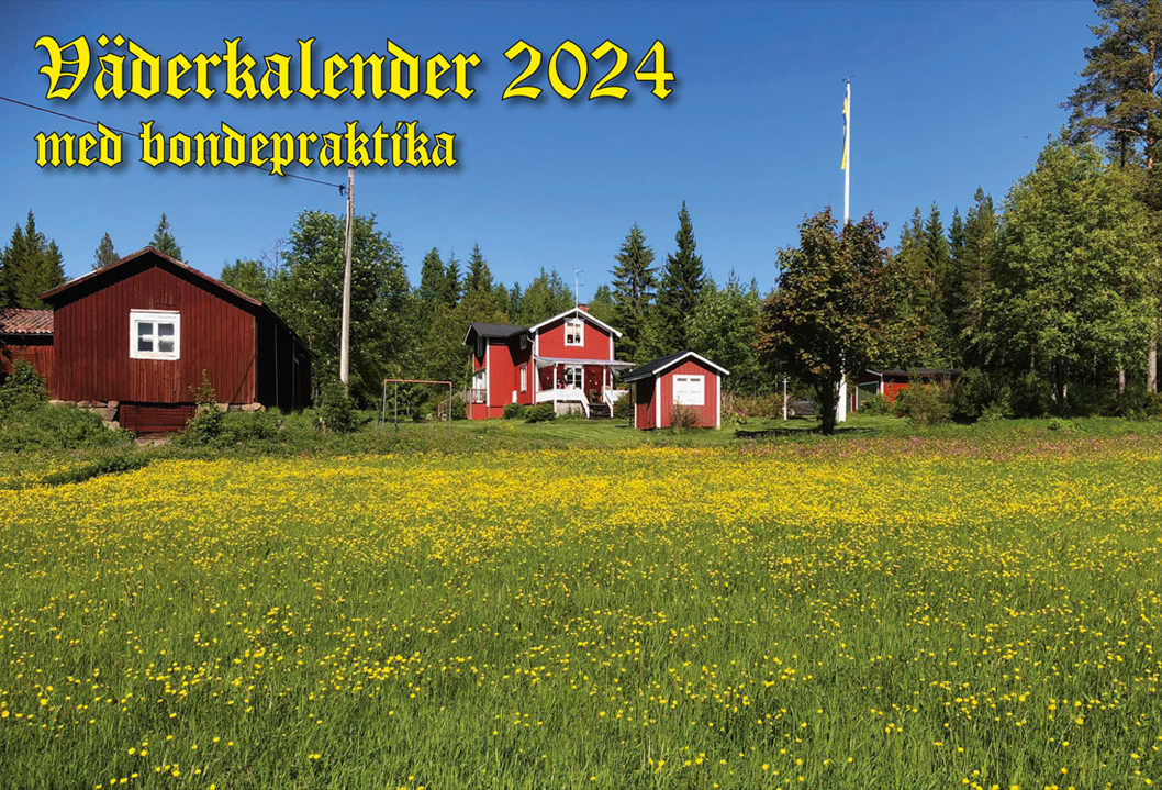 Weather calendar with Old Farmer’s Almanac 2024 Ullared Lantmän