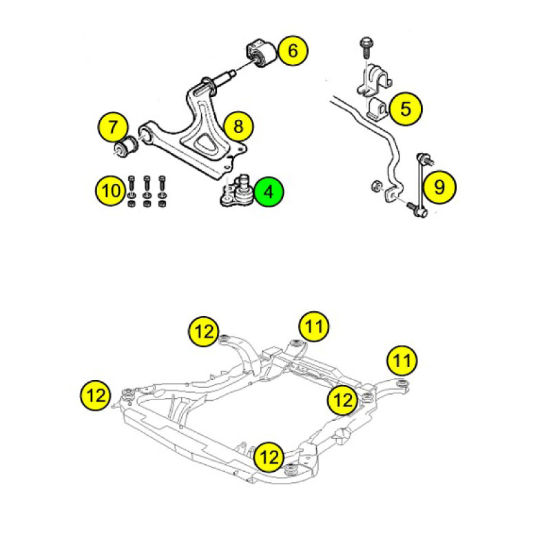Ball joint 9-5 98-01 Special (4) - 3