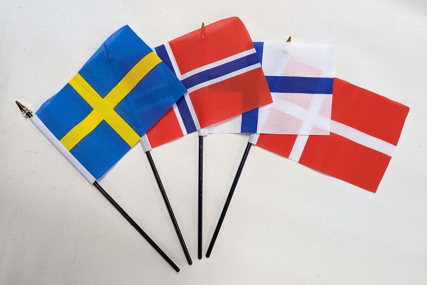 Table flags Nations 10x15cm