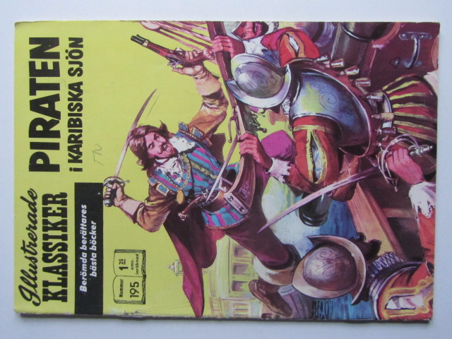 Illustrerade Klassiker 195 Piraten i Karibiska sjön 1:a uppl Vg+