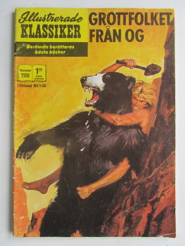 Illustrerade Klassiker 208 Grottfolket från Og 1:a uppl Vg
