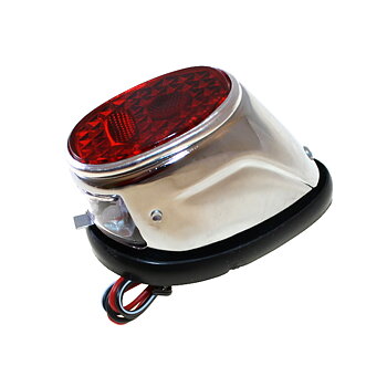 Taillight chrome with plate lighting downwards