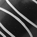 Hjördis Oldfors (Atoll 1956) Modern Black Vase with Relief Decor 16 cm