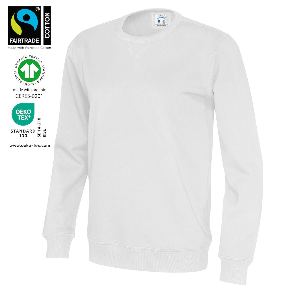 Sweatshirt - Herr - Cottover - Fairtrade & EKO - GOTS - 14 olika färger