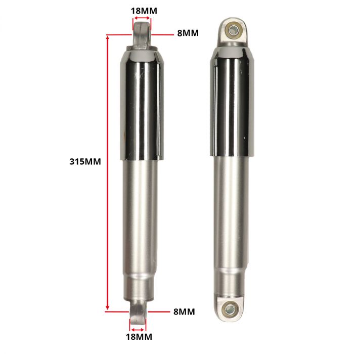 Iskunvaimenninsarja Zündapp 517. Suljettu versio. 310 mm, 2 kpl - 2