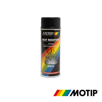 Maling, spraydåse 400 ml. Sort. Varmebestandig, op til 800 grader.