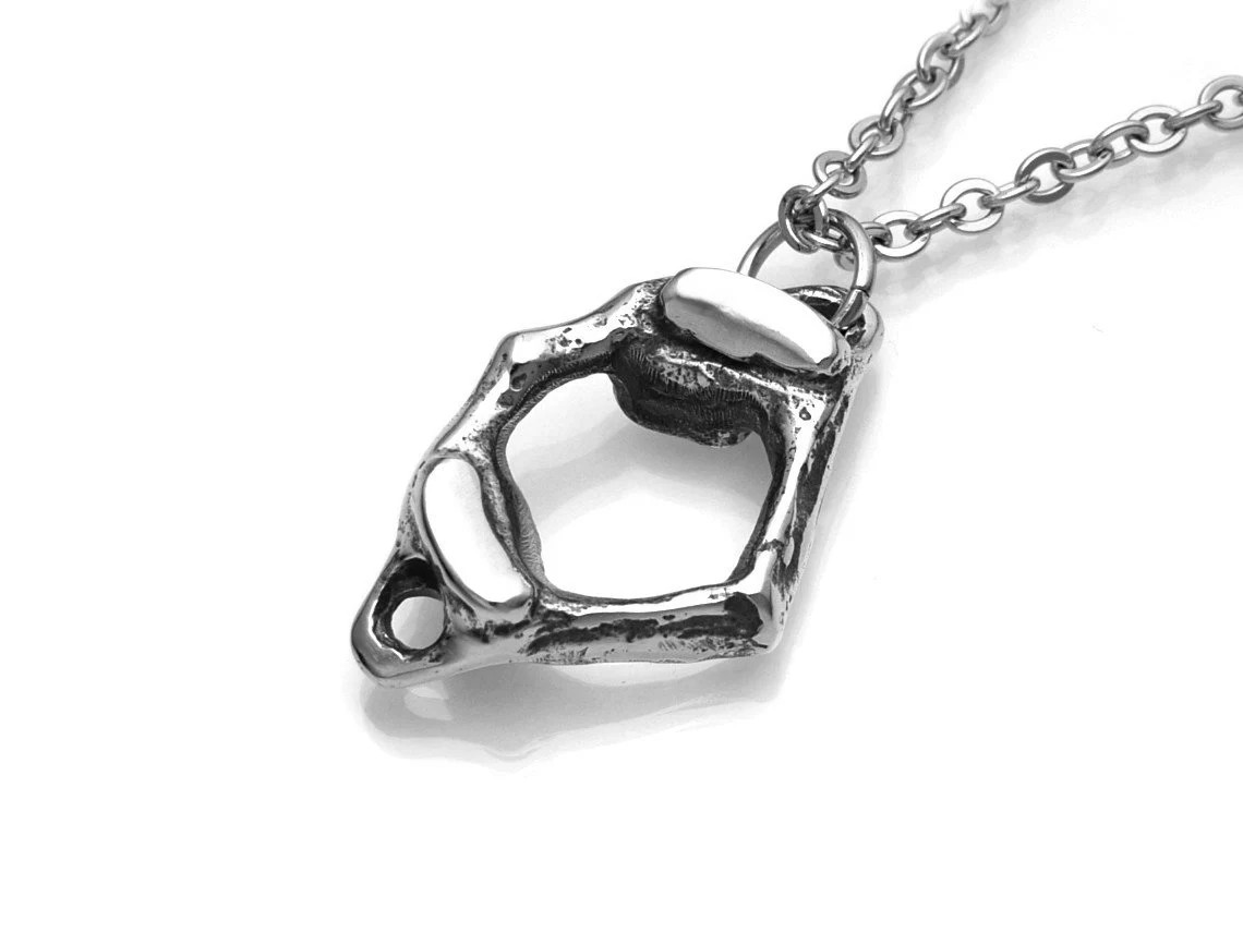 C1 Atlaskota Halsband, Ringkota Smycke i Tenn - 2