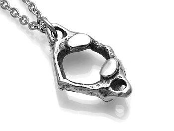 C1 Atlaskota Halsband, Ringkota Smycke i Tenn