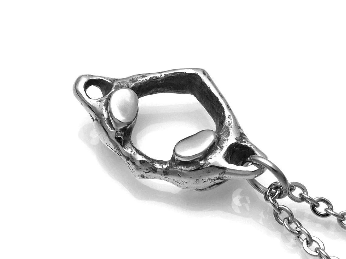 C1 Atlaskota Halsband, Ringkota Smycke i Tenn - 4
