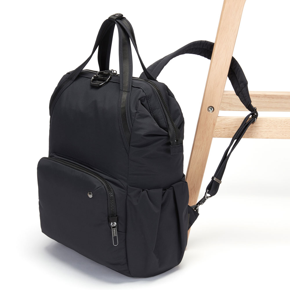 Stöldsäker ryggsäck - PACSAFE Citysafe CX Backpack Econyl Black - 6
