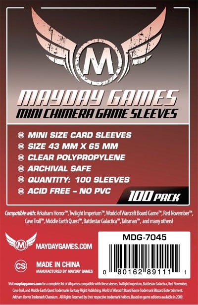 Mini Chimera Card Sleeves - 43 x 65 mm - 100 Pack 