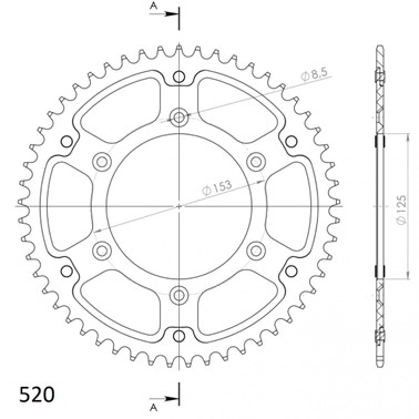 Rear Sprocket Supersprox Stealth - 2