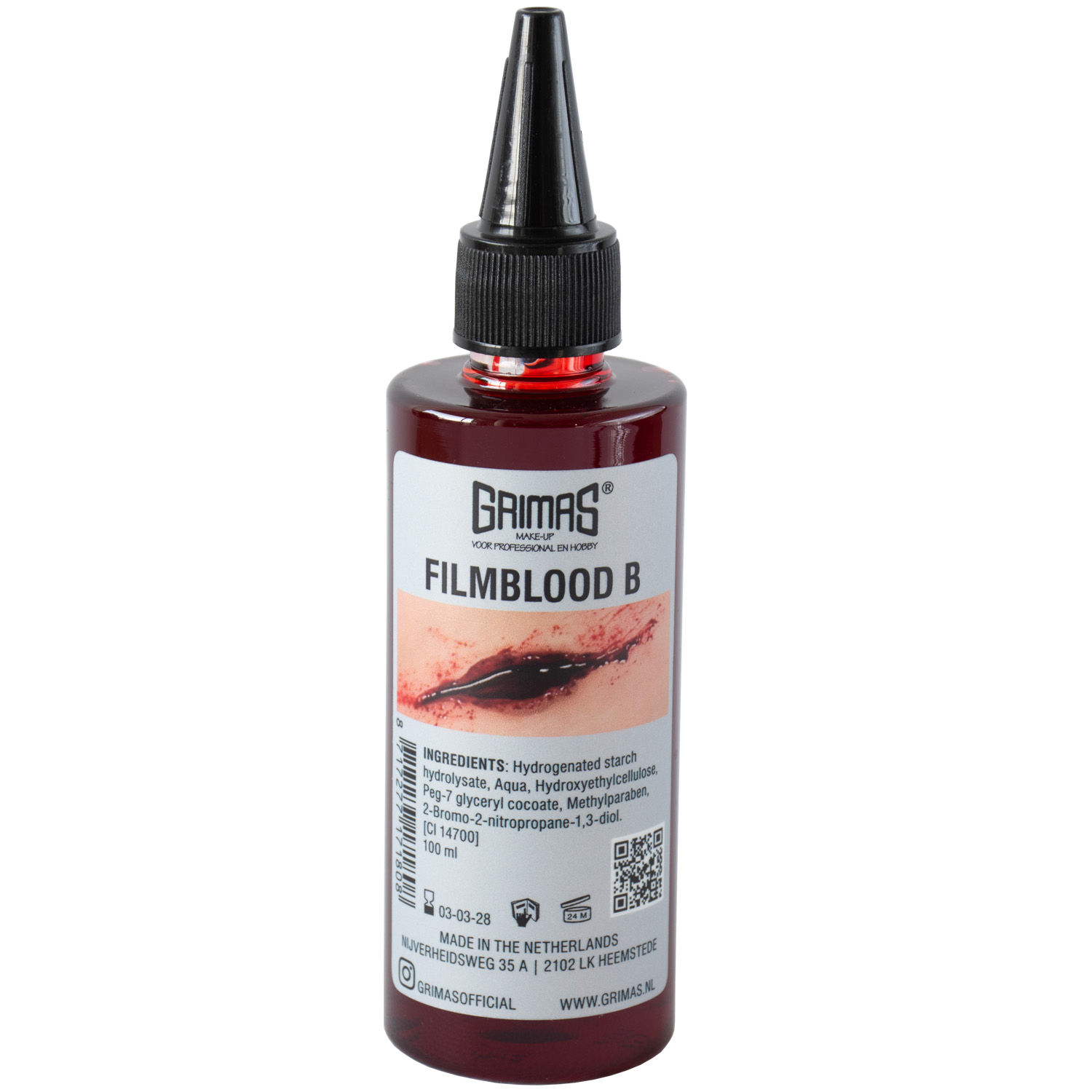 Grimas Mörkt Filmblod B / Teaterblod - 100 ml