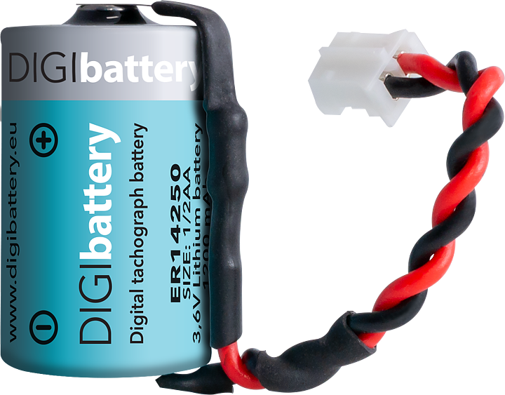 Kit med backupbatteri, röd plomb och etikett till DTCO 1381 
