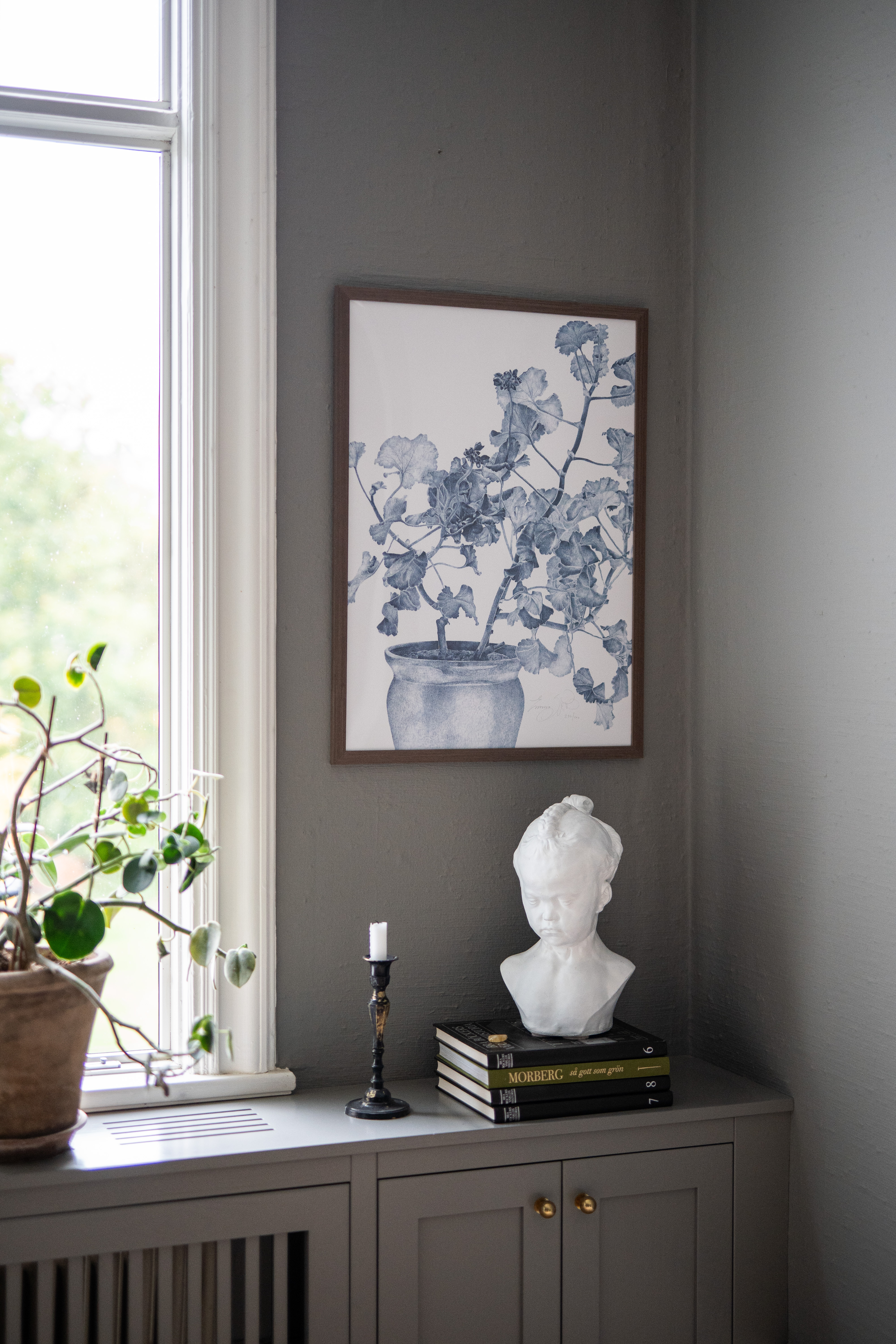 ART PRINT BLUE GERANIUM 50x70 - 4