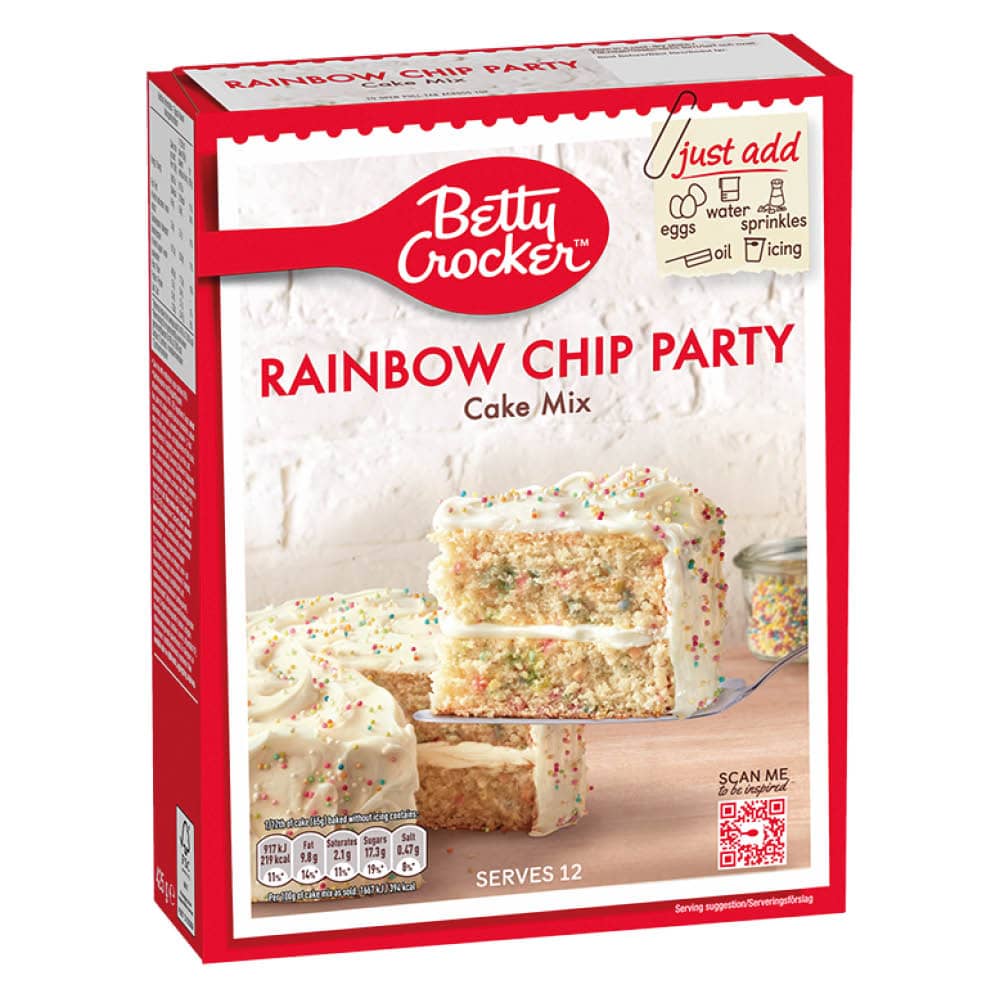 Mezcla para tarta «Party Rainbow Chip» de Betty Crocker (425 g)