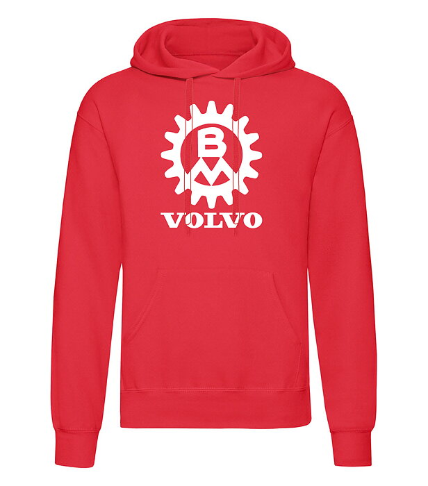 Huvtröja Volvo Bolinder Munktell logo Röd 