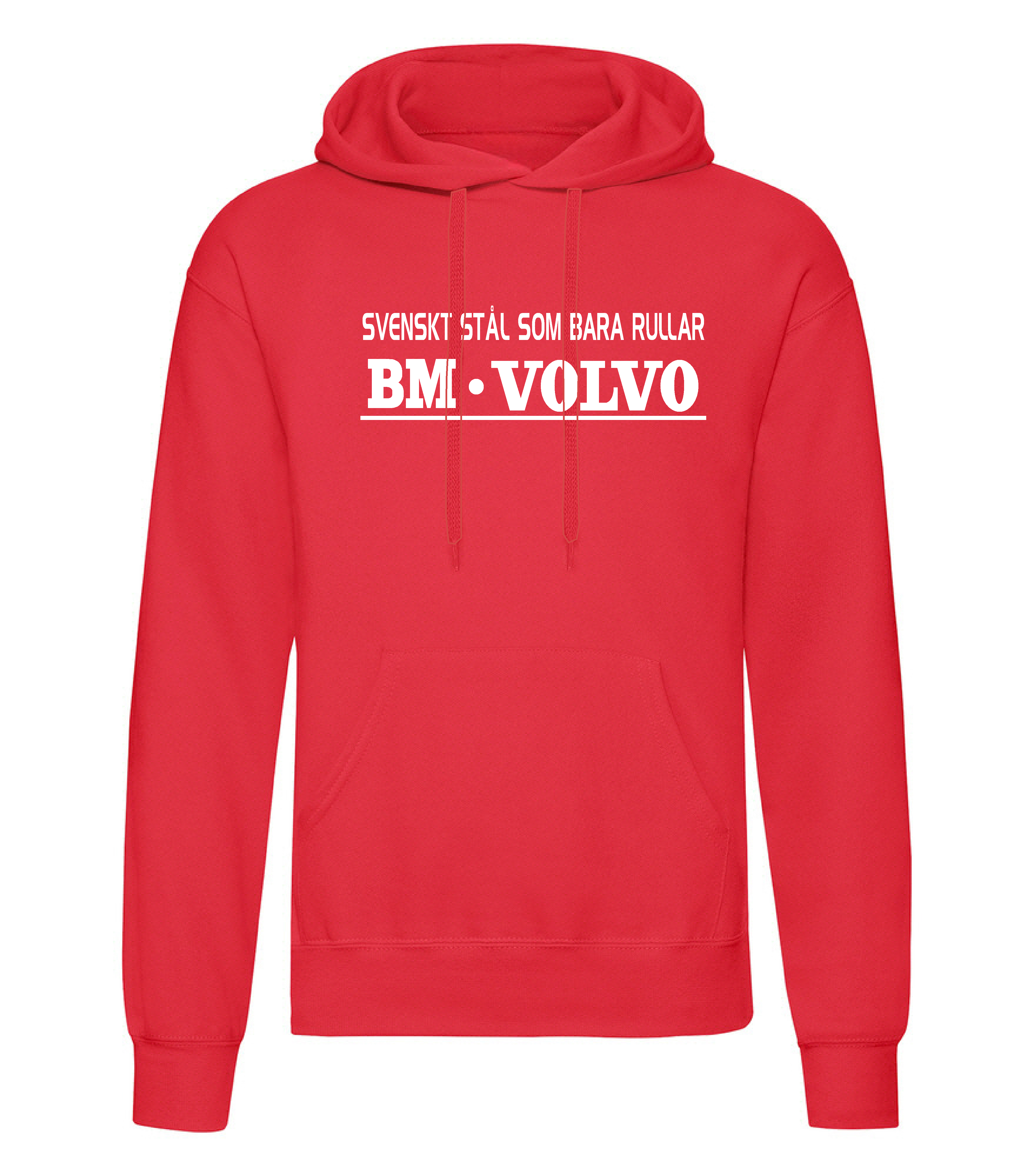 Huvtröja Volvo BM "Svenskt Stål" Röd 
