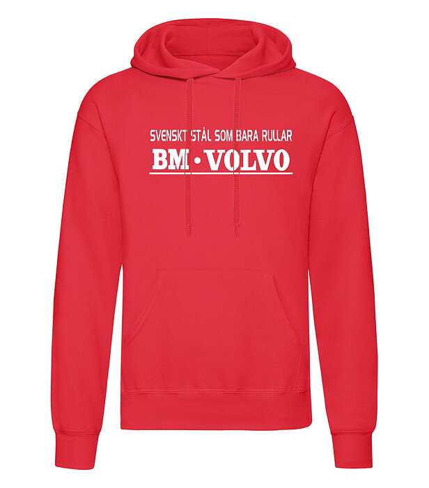 Huvtröja Volvo BM "Svenskt Stål" Röd 