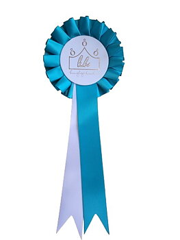 1011 - Schleife 1 Rosette 2 Bänder fülliger Faltung