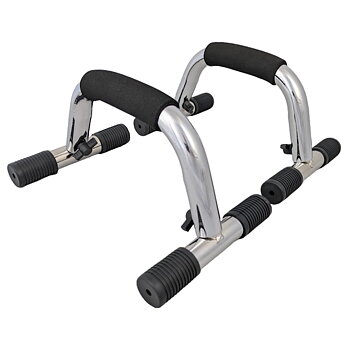 Push Up Bars, Armhävningshandtag, Svart/Krom 