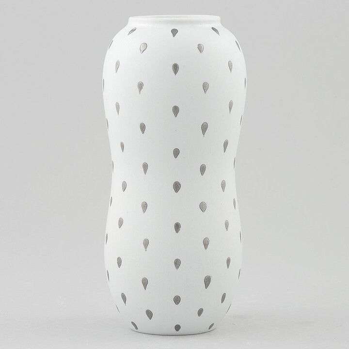 Stig Lindberg (Filigran 1951) Modern Vase with Raindrop Decor 15 cm