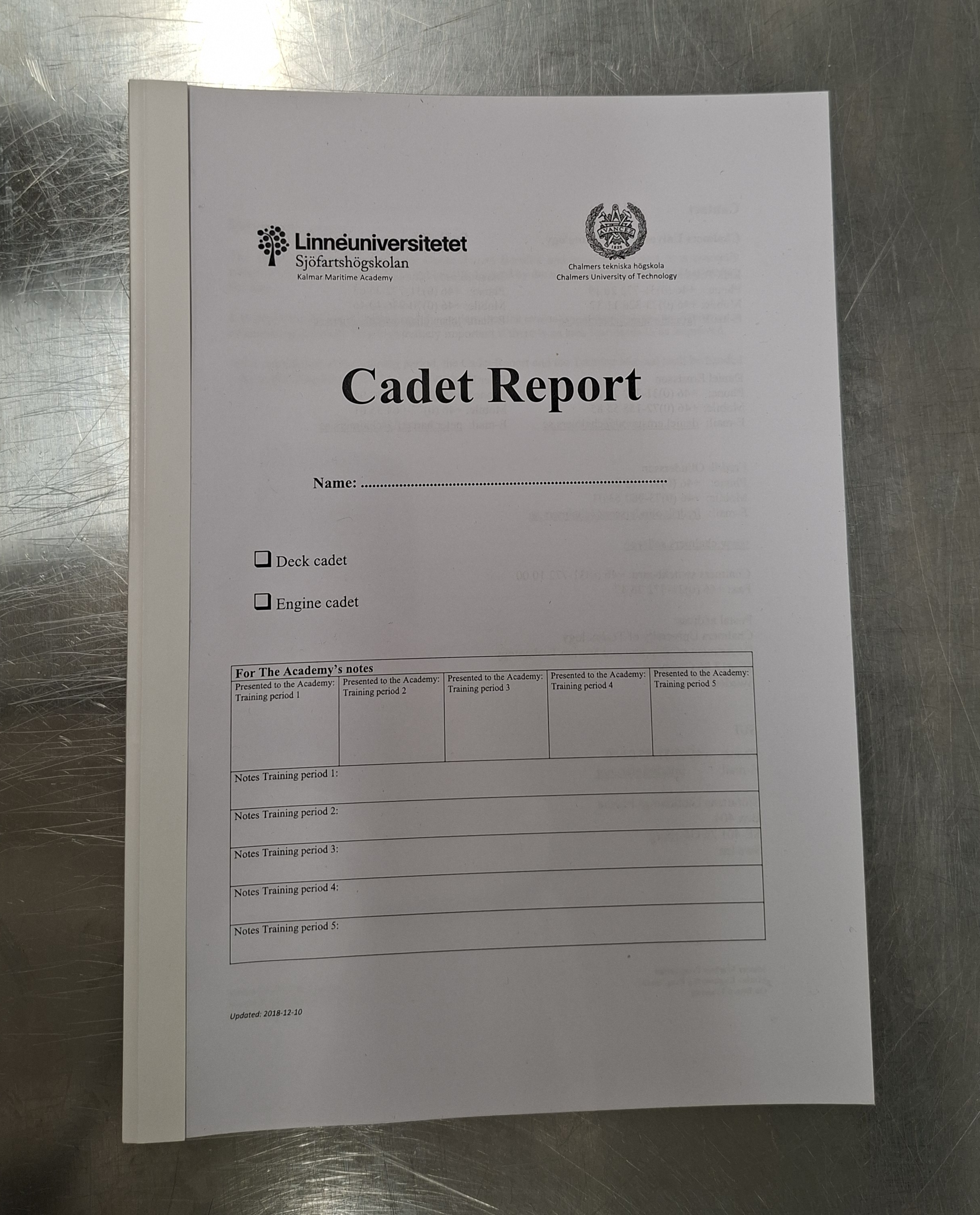 Cadet report