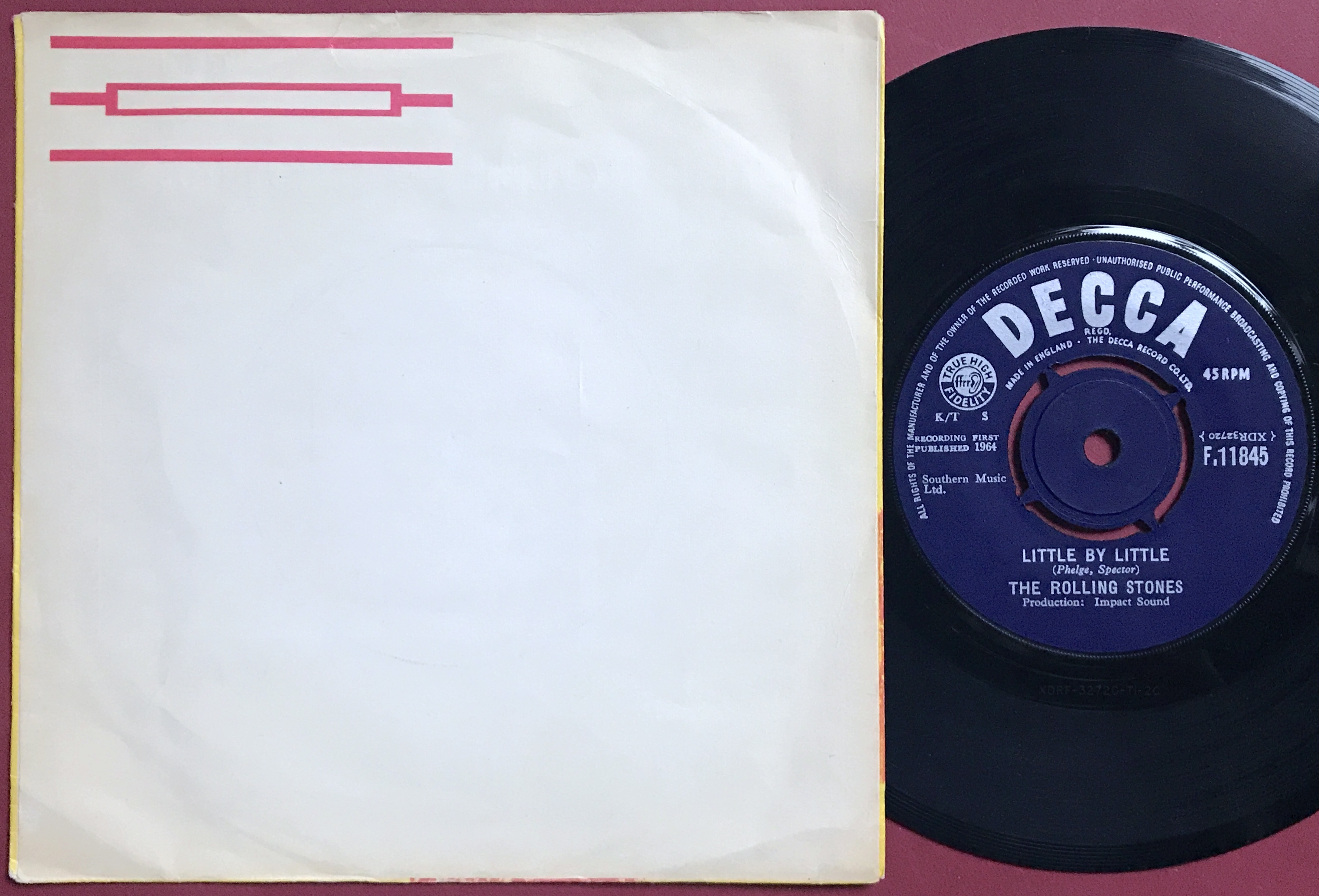 ROLLING STONES - Not fade away Swe 1964 PS - 2