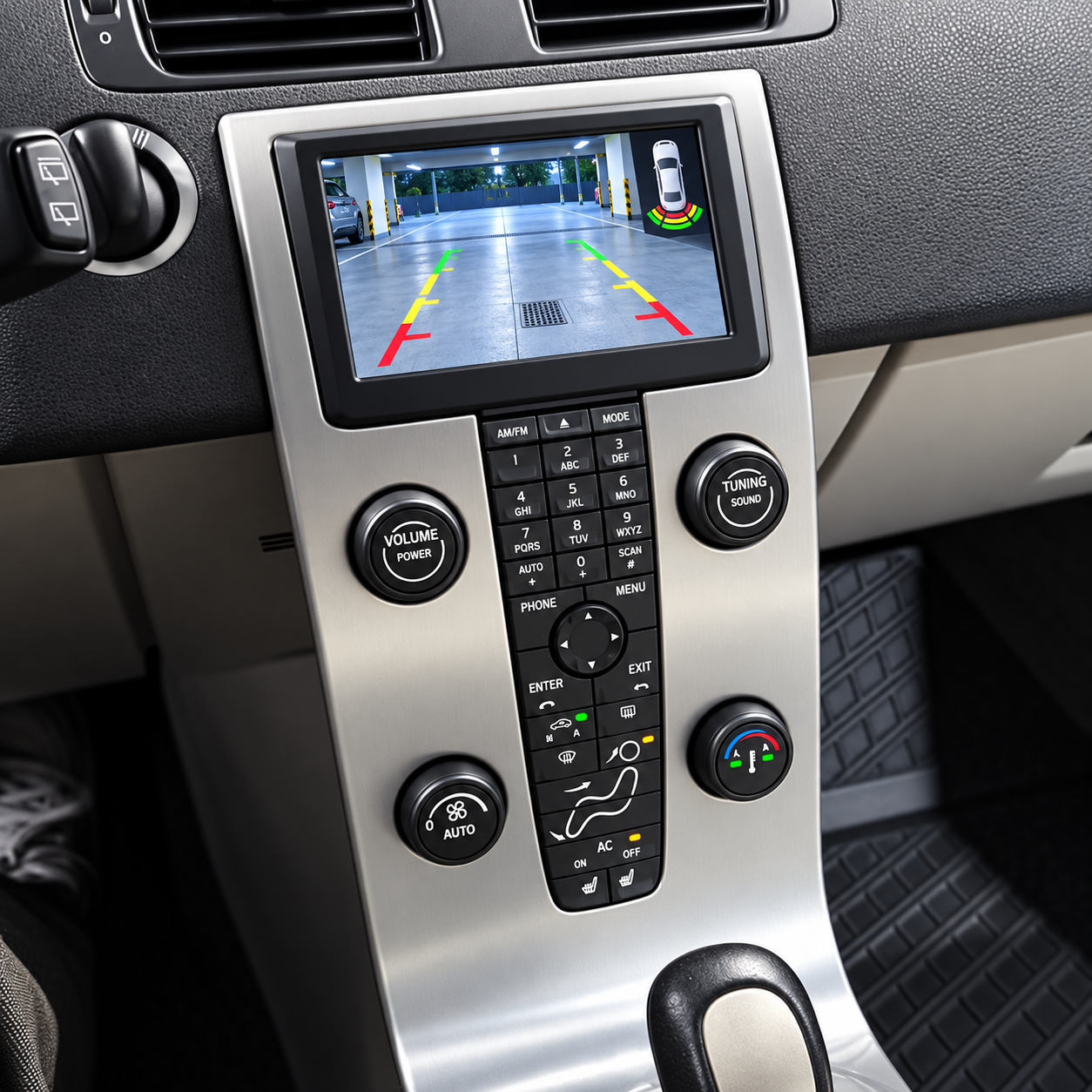 VOLVO C30/S40/V50/C70 MODELLANPASSAD HUVUDENHET  ANDROID 12 - 2