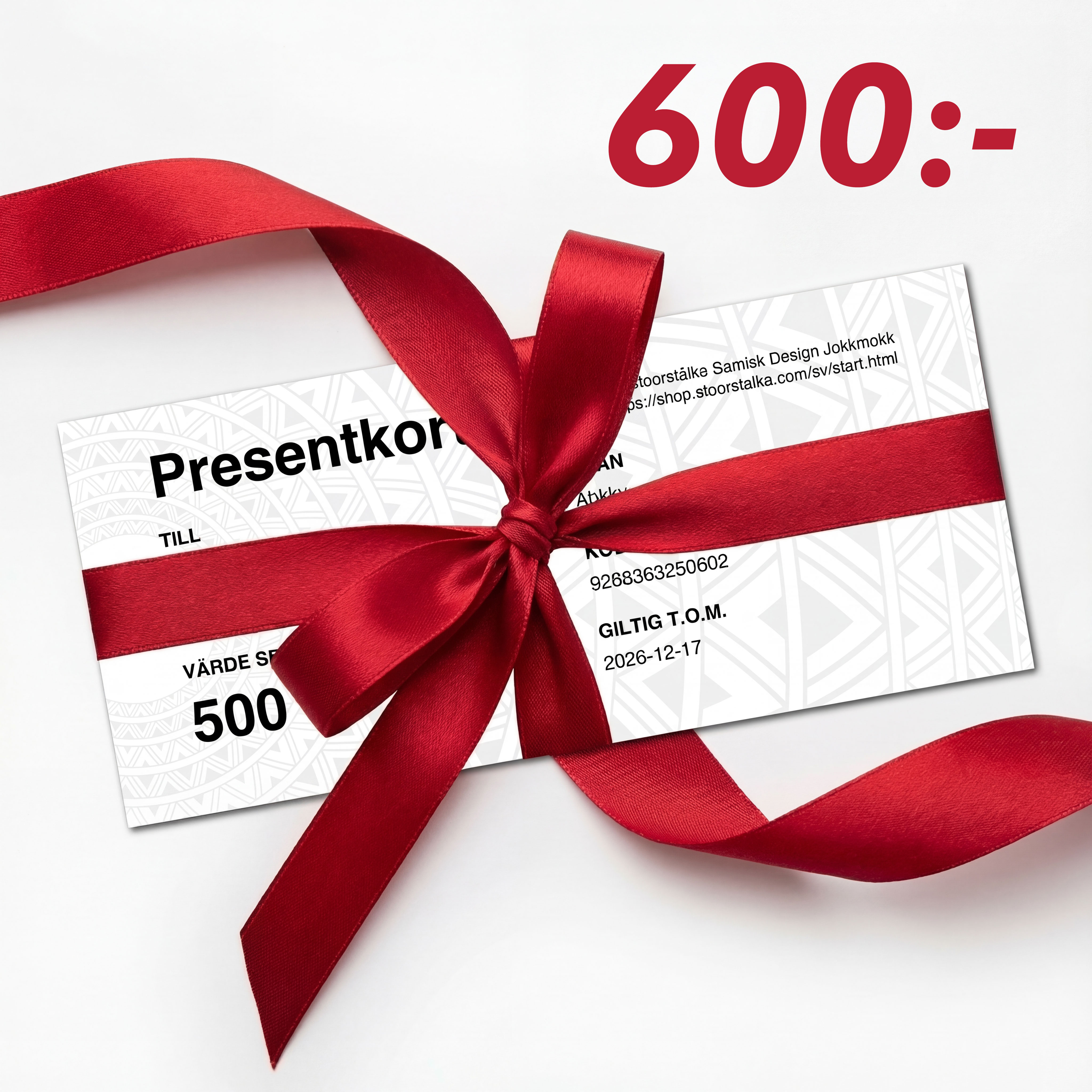 Gutschein 600 SEK