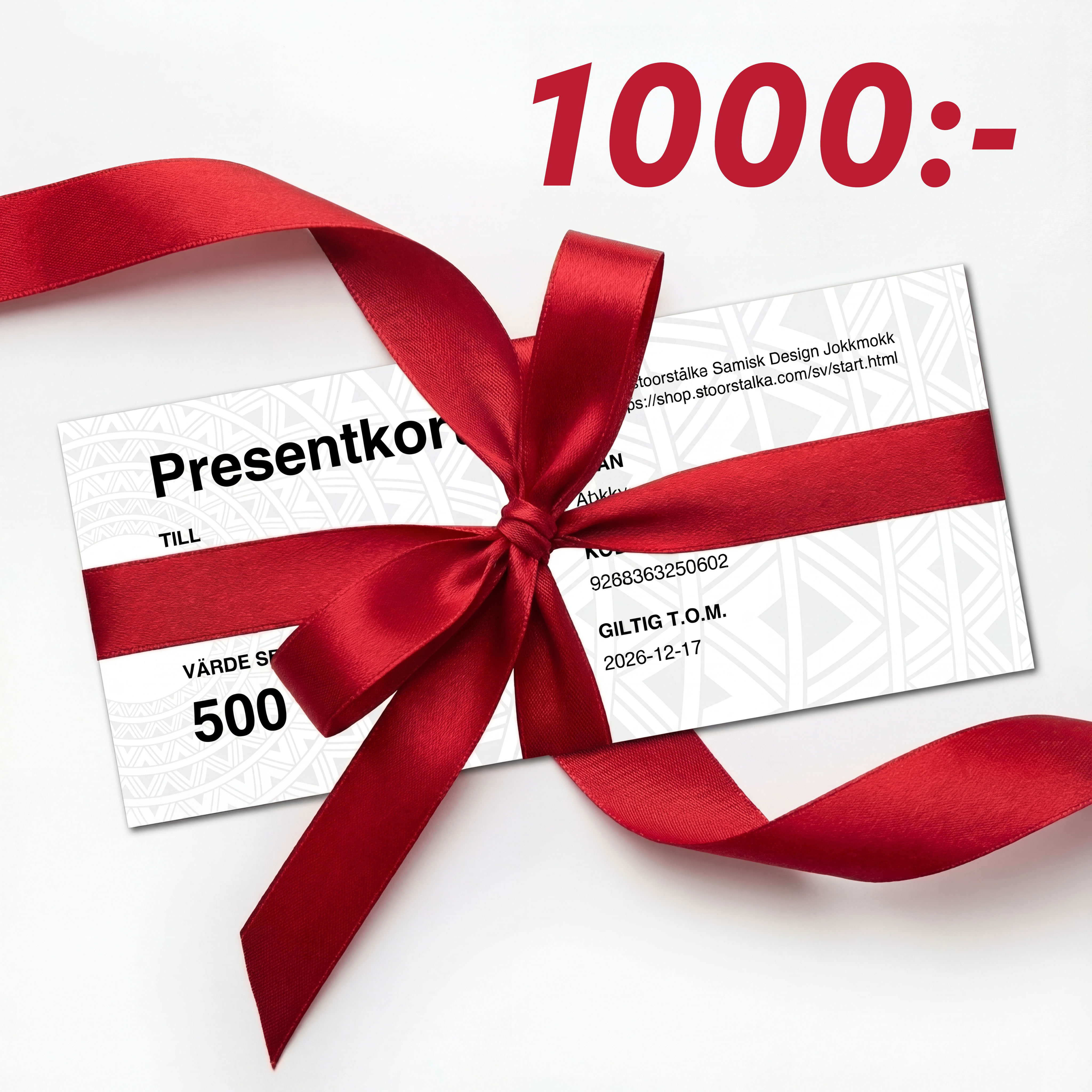Gutschein 1000 SEK