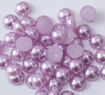 HALVPÄRLA - Light Amethyst 6 mm