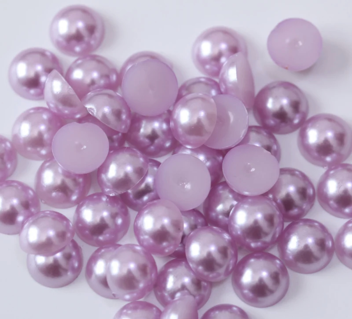 HALVPÄRLA - Light Amethyst 10 mm