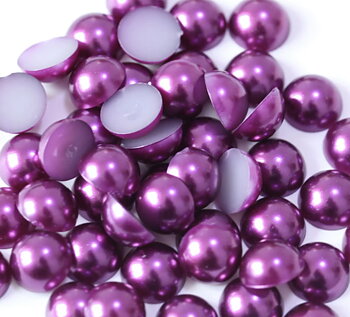 HALVPÄRLA - Dark Amethyst 10 mm