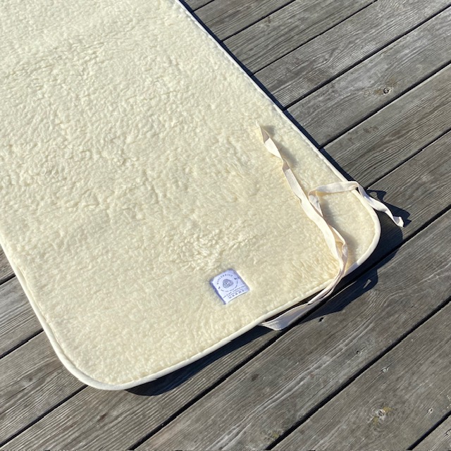Yogamatta i lyxig och bekväm ull i naturvit nyans - 13