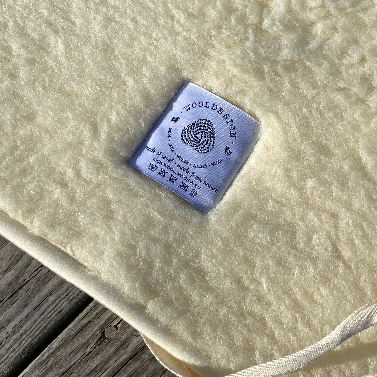 Yogamatta i lyxig och bekväm ull i naturvit nyans - 5