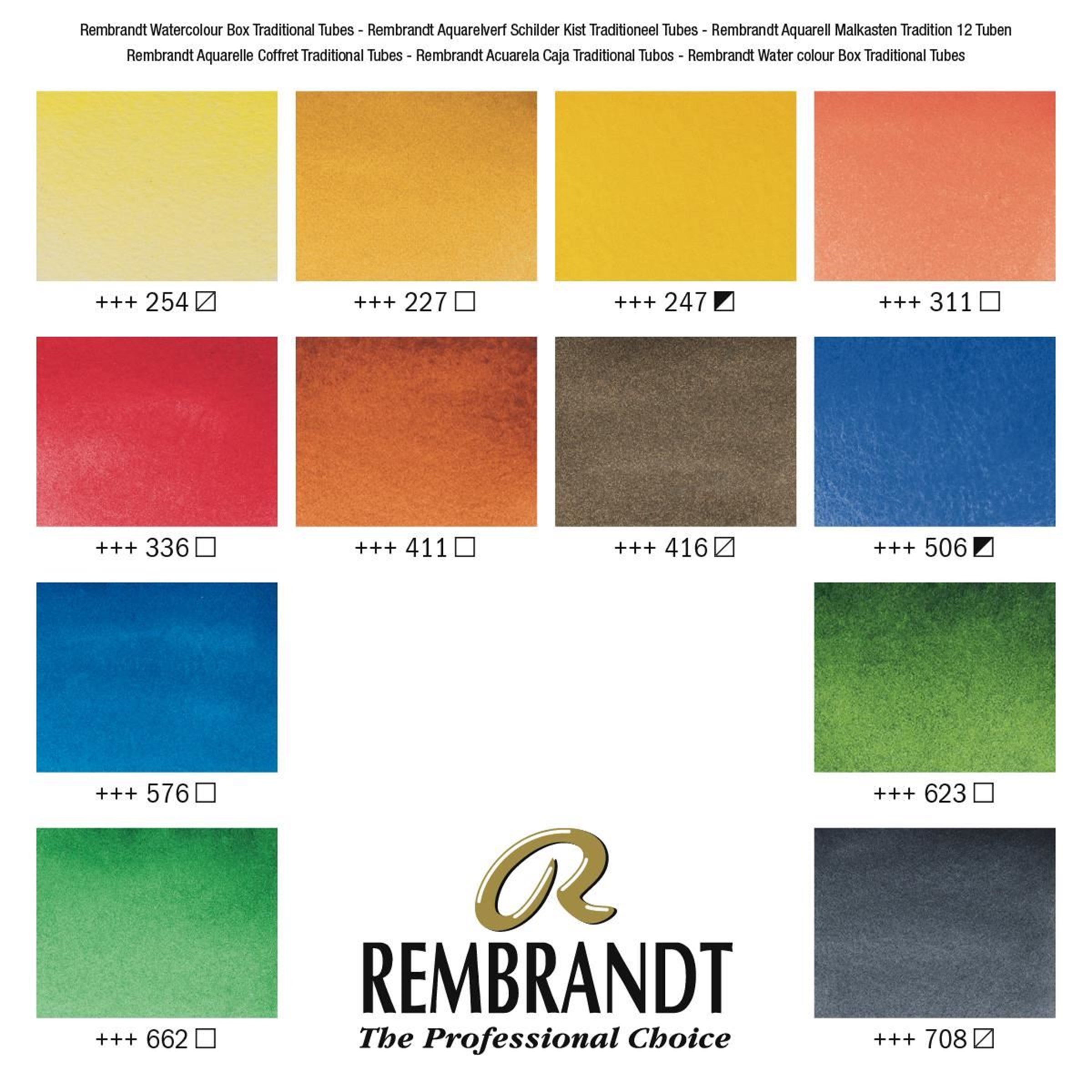 Rembrandt Akvarell Traditional Box 10 ml - 3