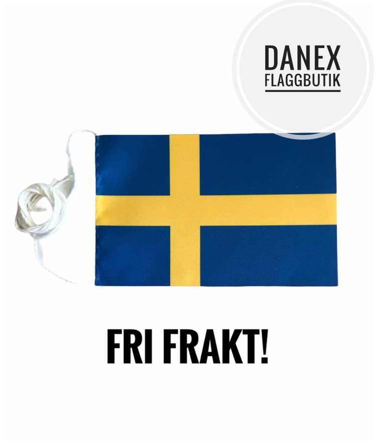 Svensk borsflagga med fri frakt
