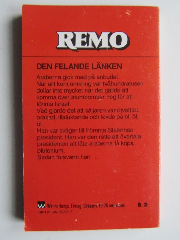Remo 38 Den felande länken - 2