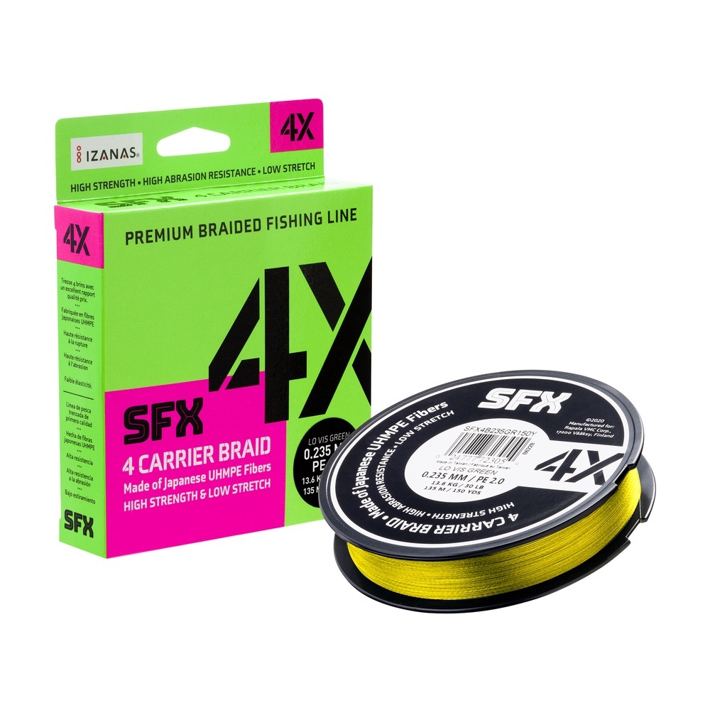 Sufix SFX 4X Braid Hot Yellow 135m