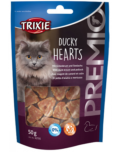 Kattgodis premio ducky hearts