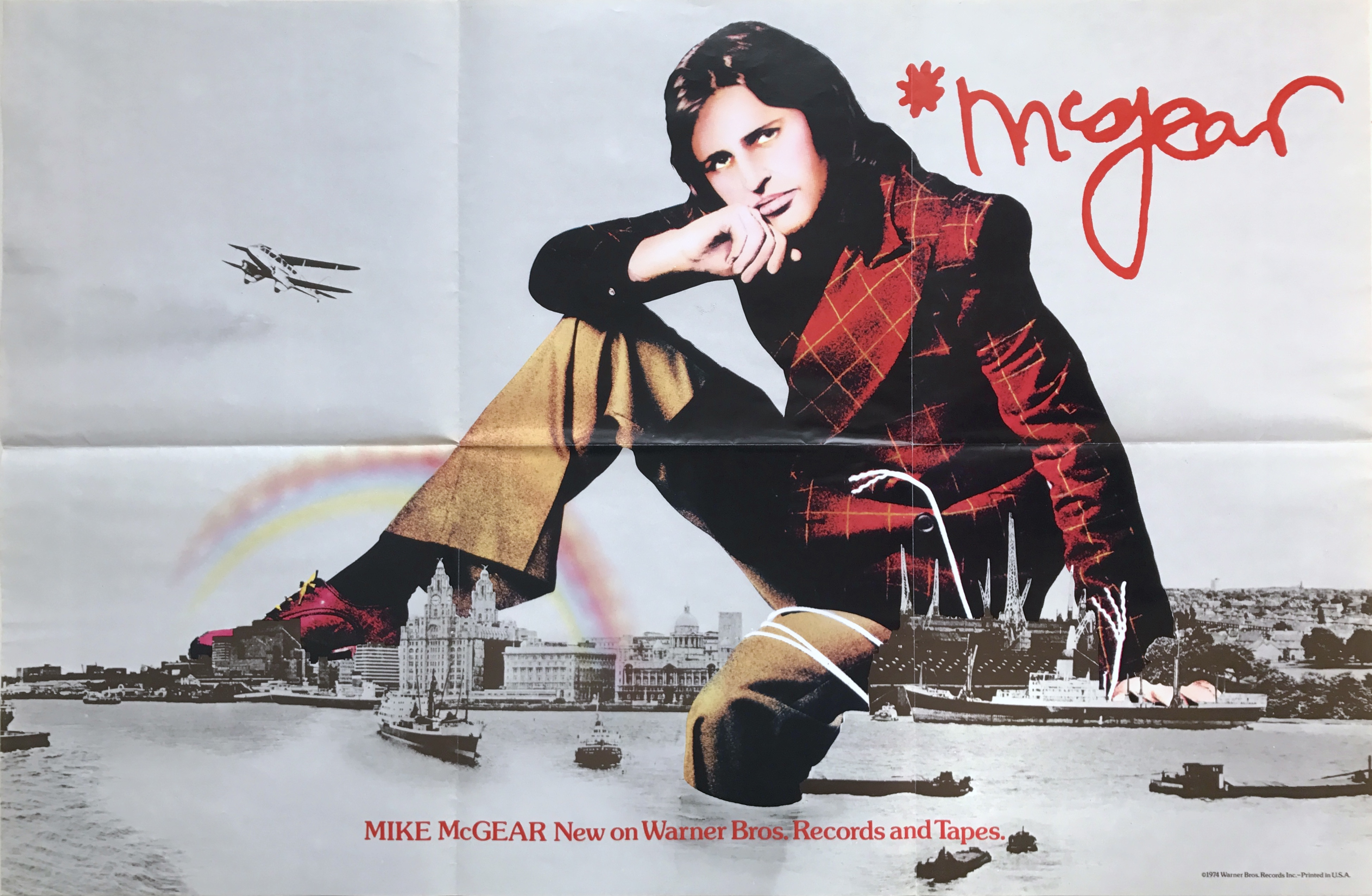 MIKE McGEAR  - McGEAR (1974) LP Promoaffisch  - 3