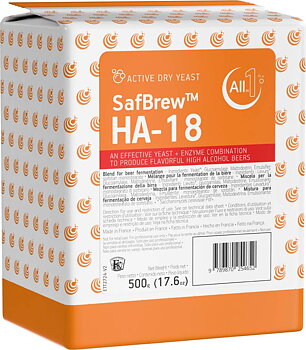 20-pack, Fermentis SafBrew HA-18, 500 g